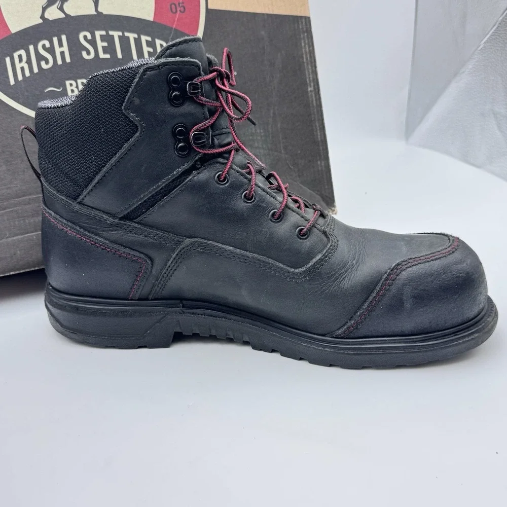 Red Wing 2400 EH Safety Toe Waterproof Work Boots Mens 10.5D Black ASTM F2413-11